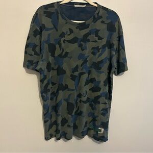 Nudie Jeans Company Daniel Printed Camo 100% Cotton Tshirt Tee XXL XX-Large